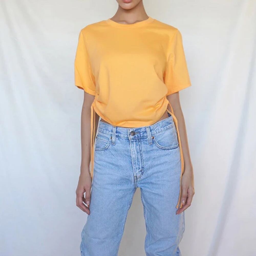 The Range Substance Jersey Cinched Short Sleeve Tee
